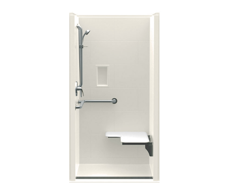 Bfsbttr X Acrylx Alcove Center Drain One Piece Shower In