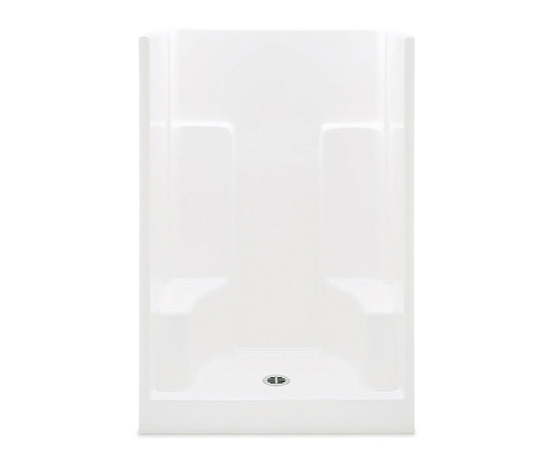 1483SGM AFR 48 X 35 AcrylX Alcove Center Drain One Piece Shower In