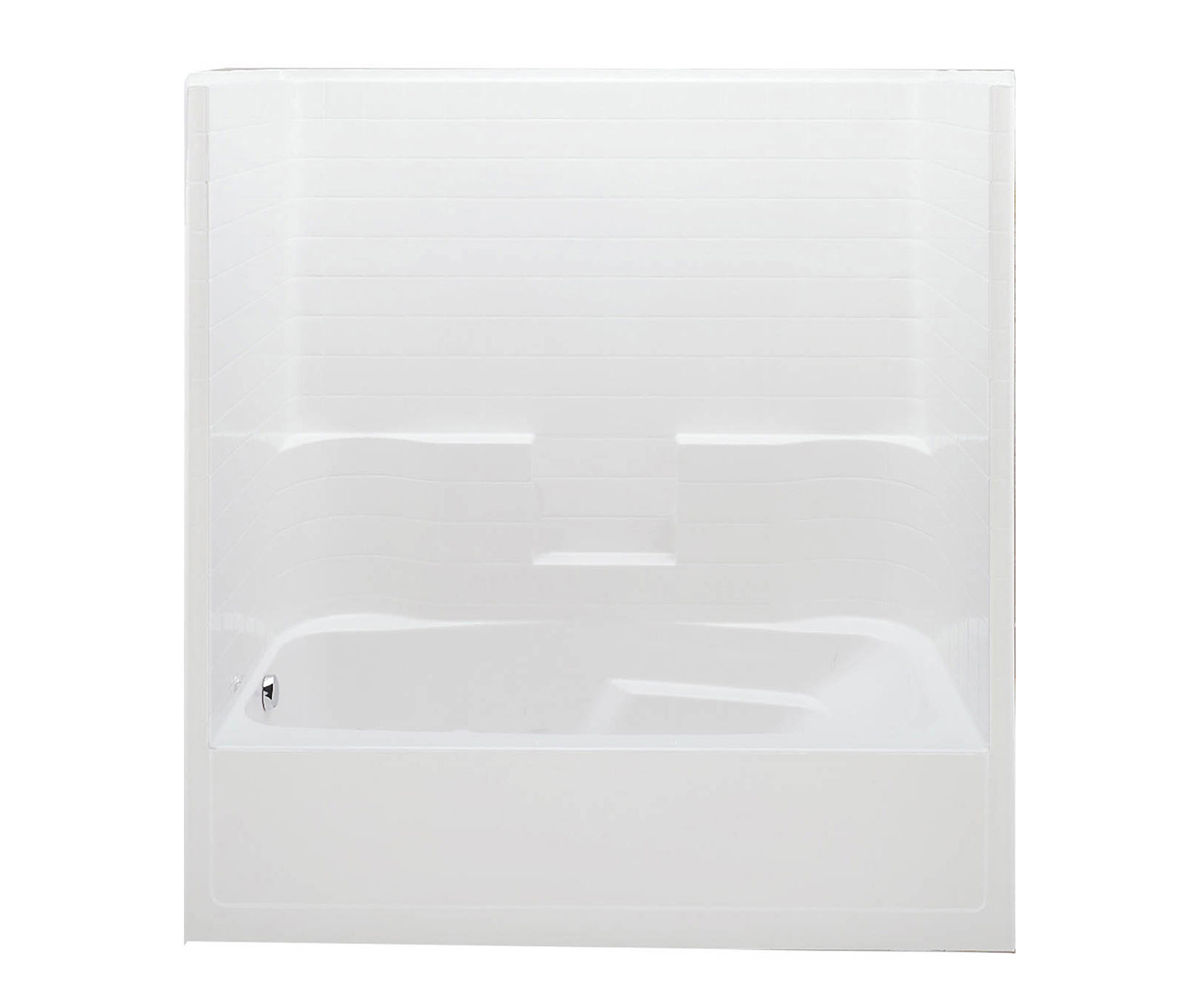 St X Acrylx Alcove Left Hand Drain One Piece Tub Shower In