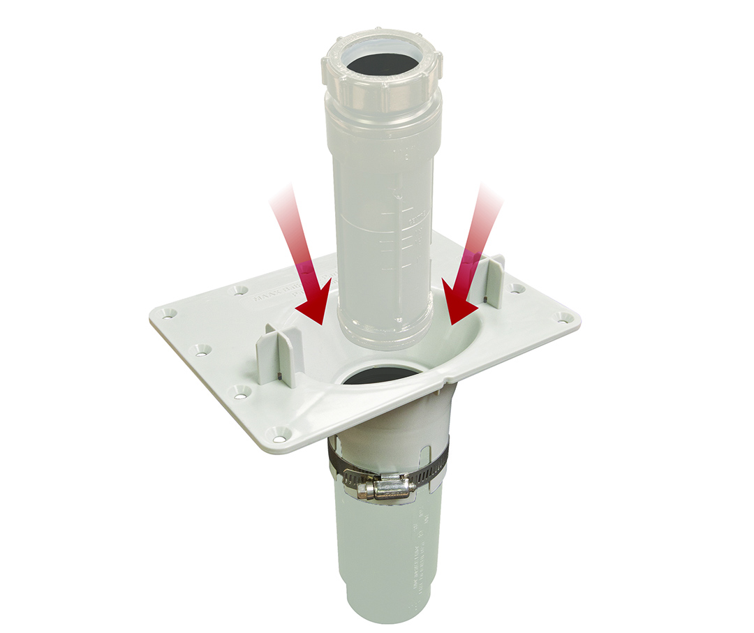 Image of a drain assembly pipe.