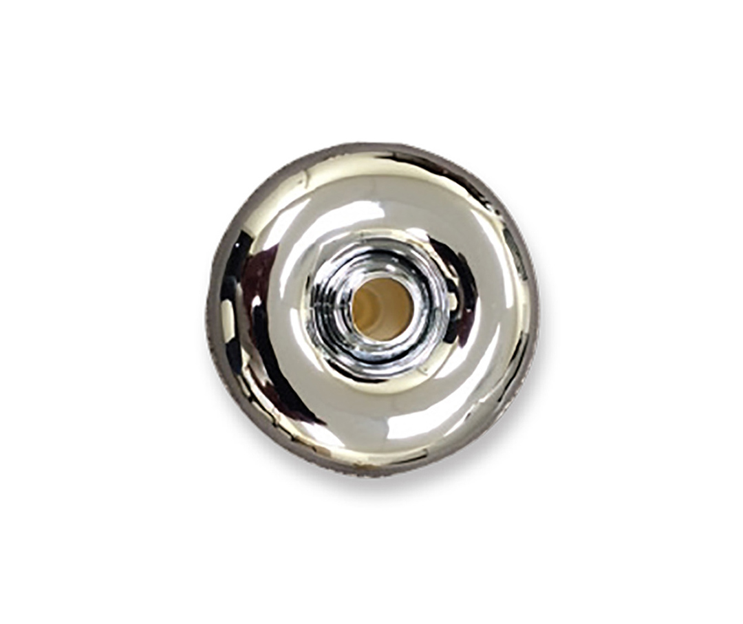 Image of a decorative chrome piece.