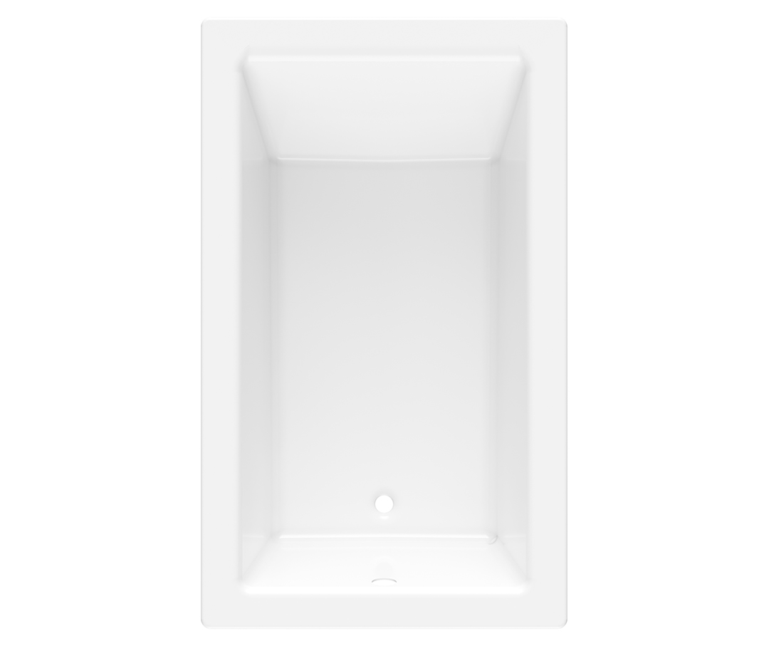 Image of a bare white drop-in tub.