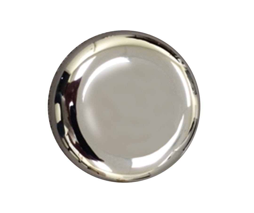 Chrome finish.