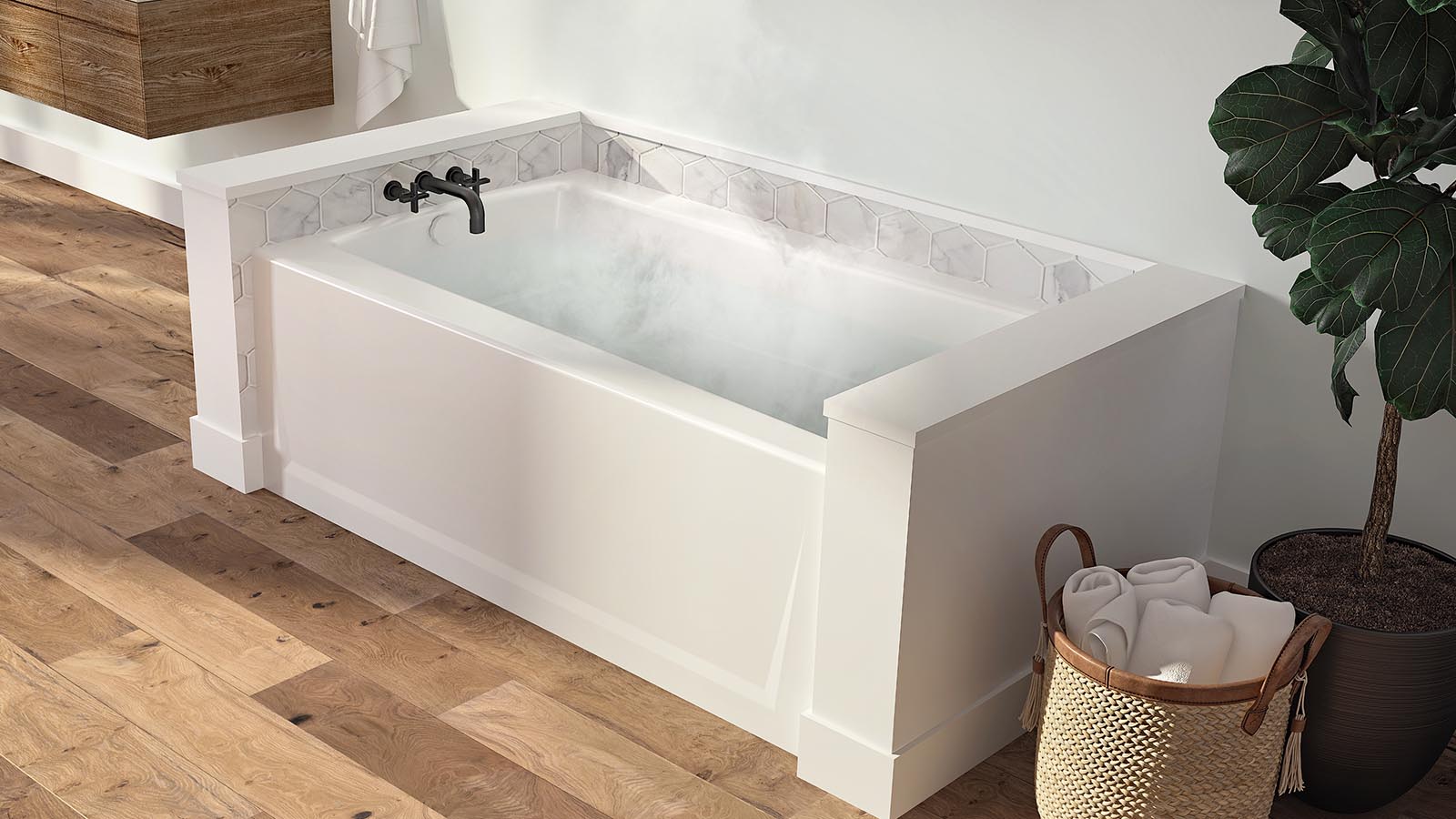 Video of a hot soaking therapy tub.
