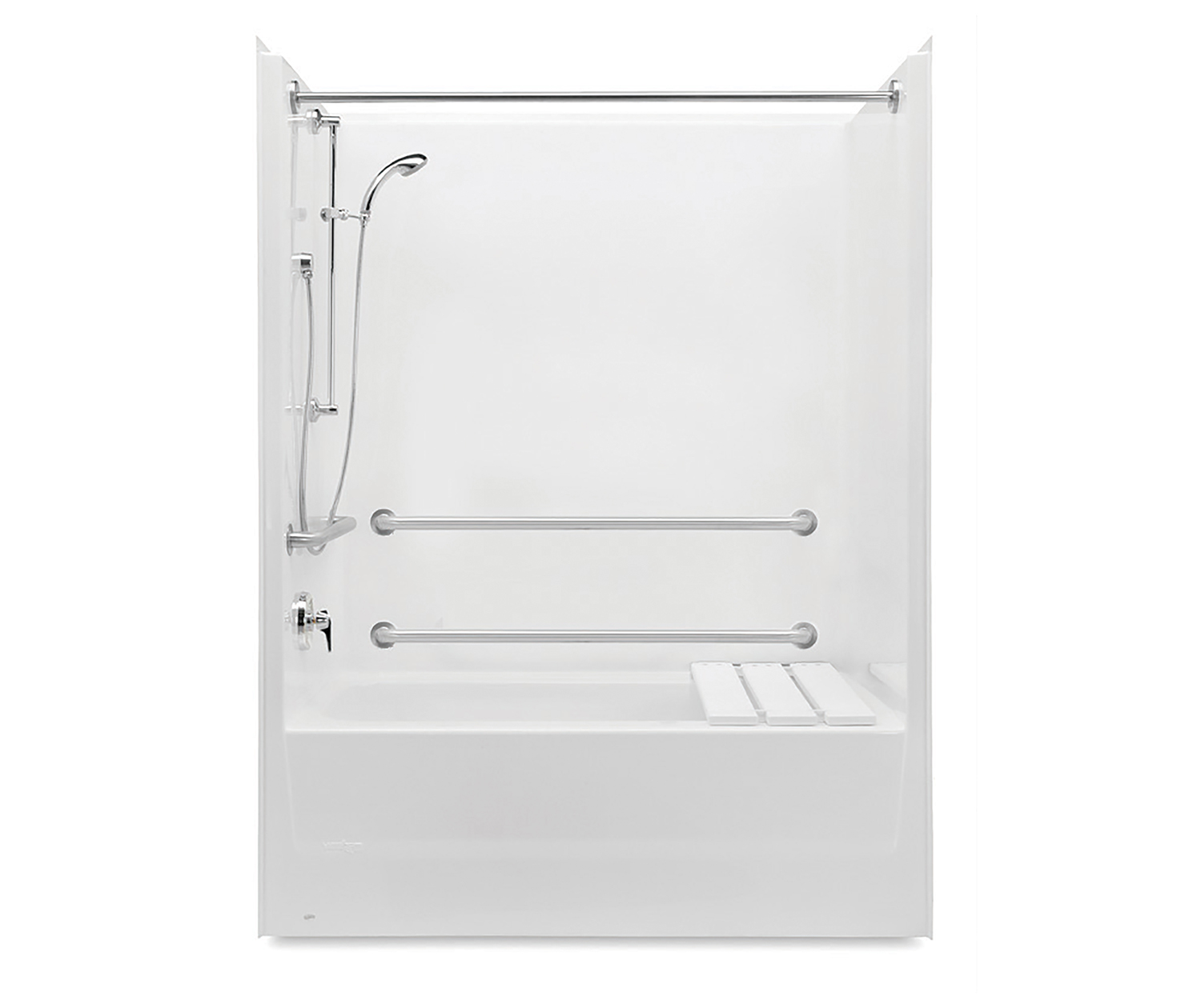 2603SMTEMA 60 x 32 AcrylX Alcove Left Hand Drain One-Piece Tub Shower ...