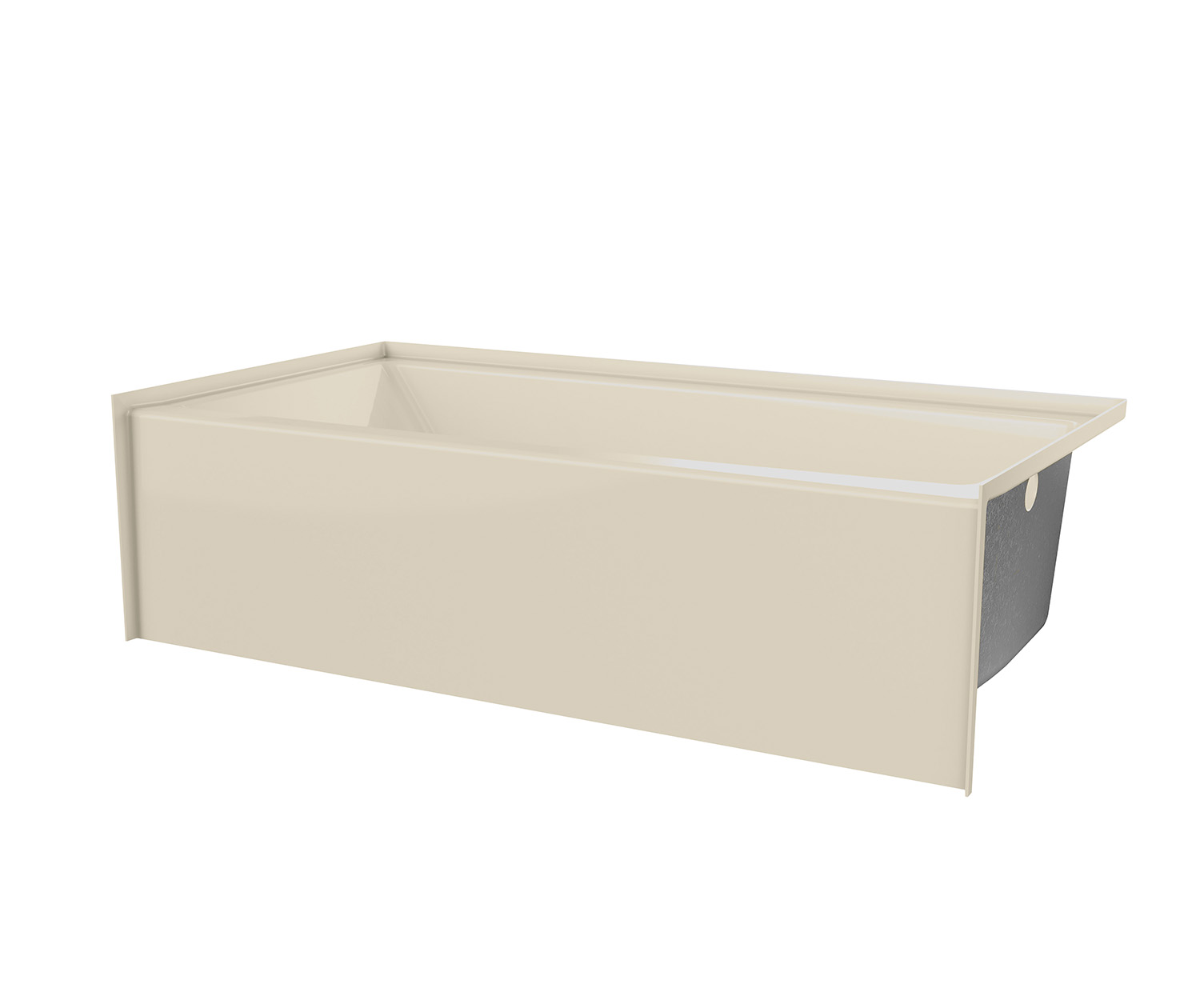6030SMINM AFR 60 x 30 AcrylX Alcove RightHand Drain Bathtub in Bone