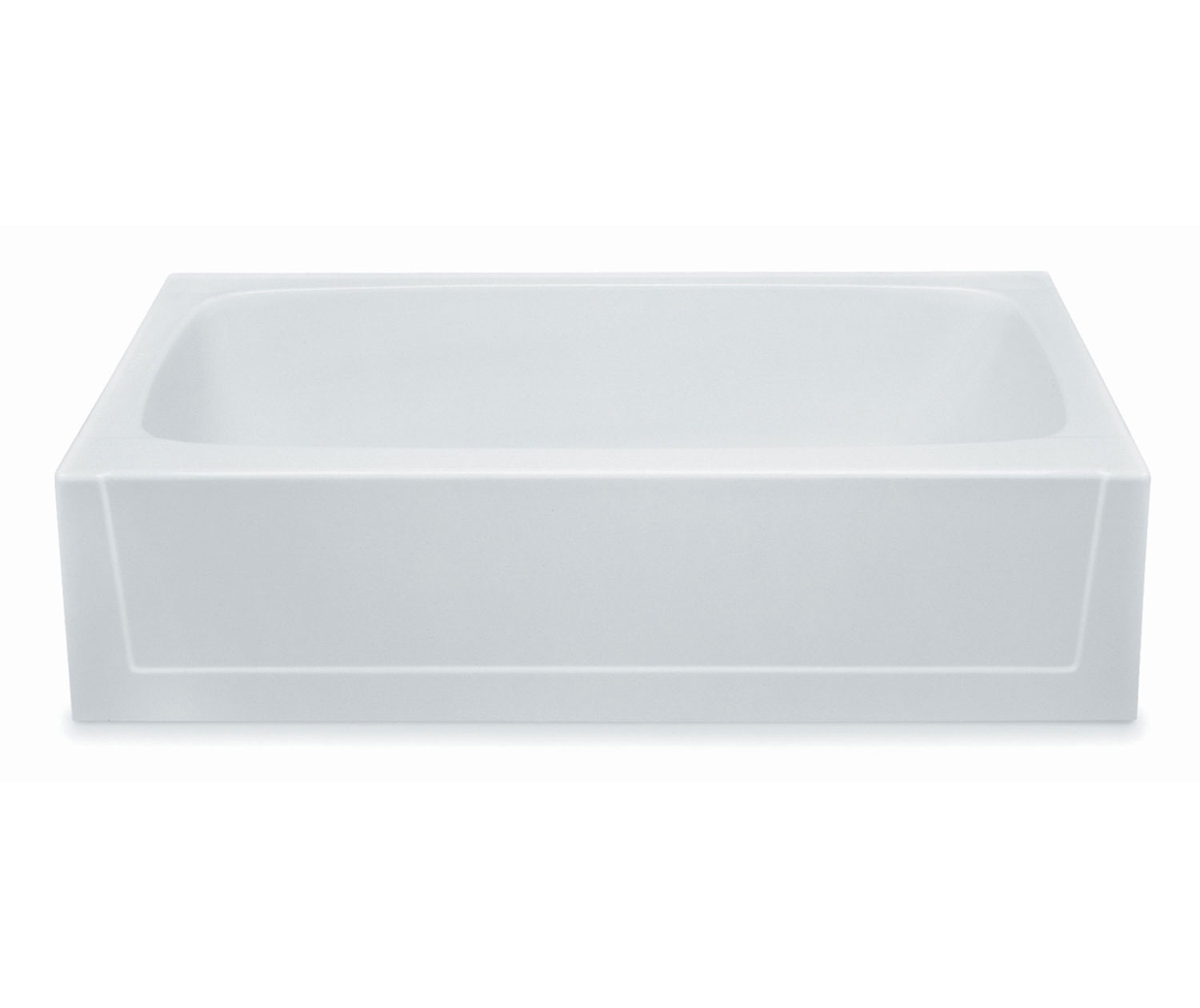 260030M AFR 60 x 30 AcrylX Alcove Left-Hand Drain Bathtub in White 