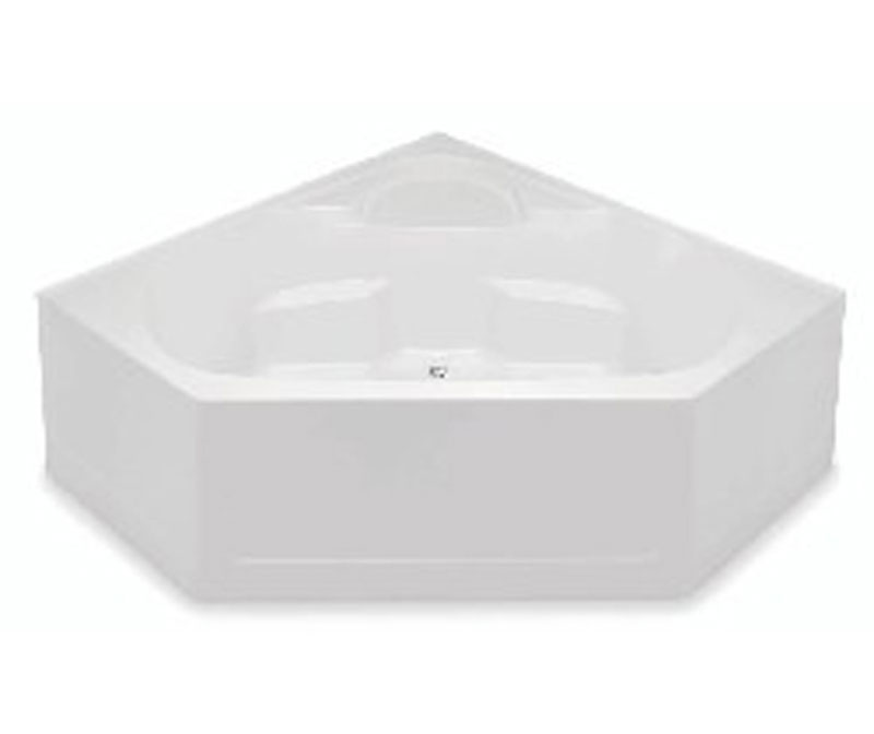 2600CBD 60 x 60 AcrylX Corner Center Drain Bathtub in White | Bath 