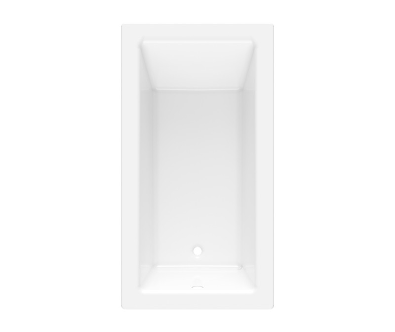 6032DMIN 60 x 32 AcrylX Drop-in Universal Drain Bathtub in White