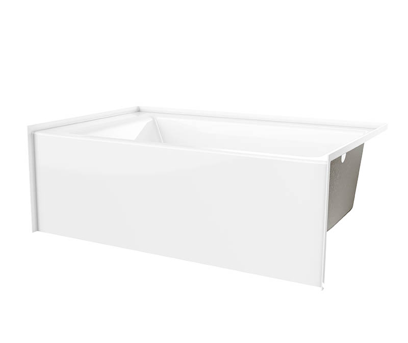 6036SMINM AFR 60 x 36 AcrylX Alcove Left-Hand Drain Bathtub in Sterling ...