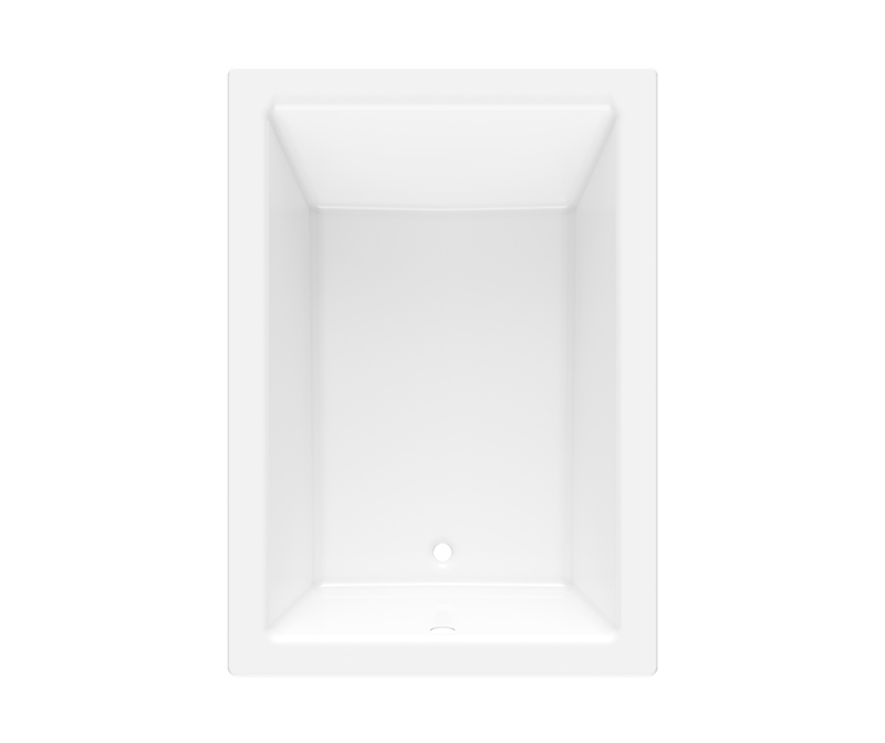 6042DMIN 60 x 42 AcrylX Drop-in Universal Drain Bathtub in White 