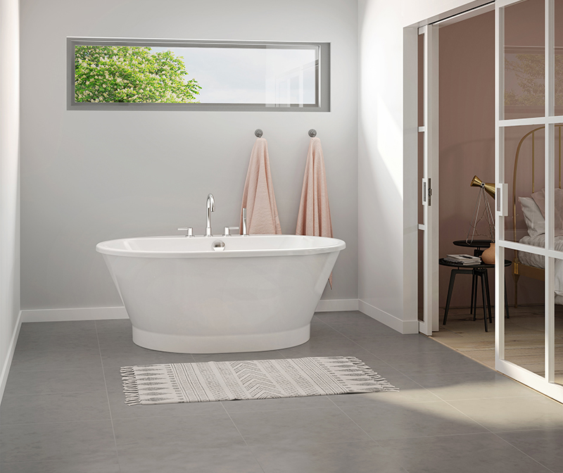 Cyrus 6042CF AFR AcrylX Freestanding Front-Center Drain Bathtub in White |  Bath, Aquatic en