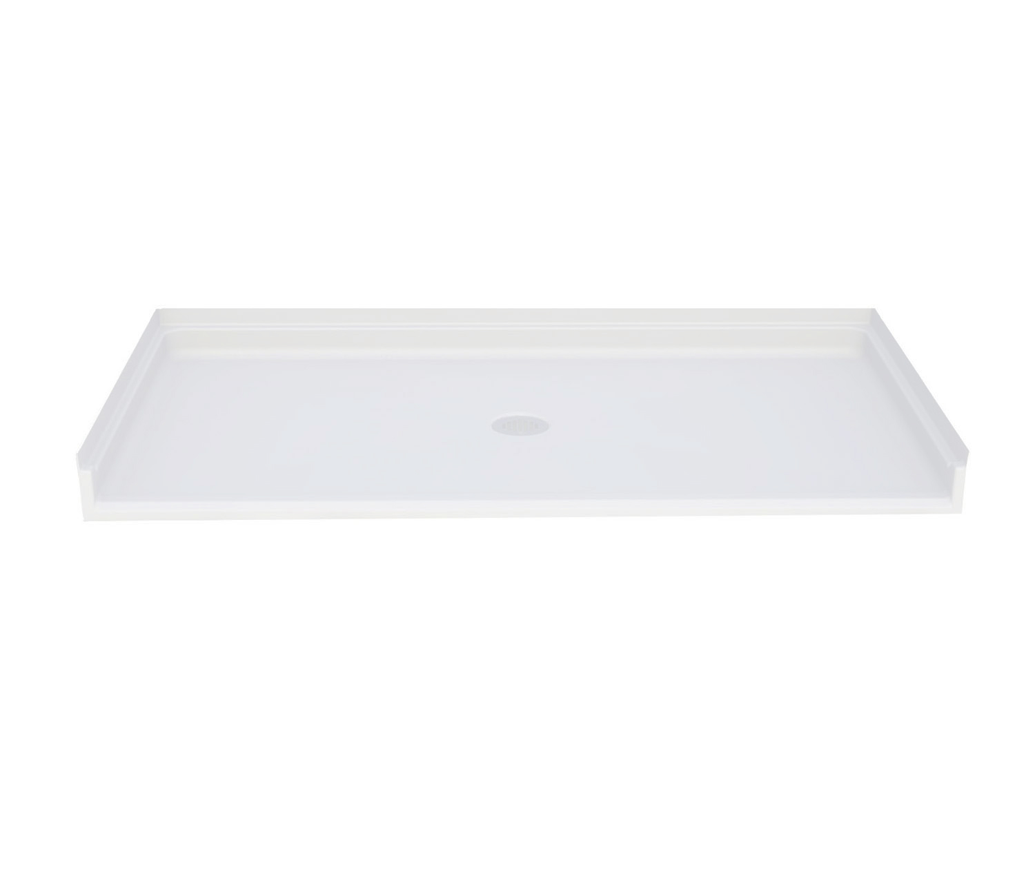 F6032APAN 60 x 31 Acrylic Alcove Center Drain Shower Base in White ...