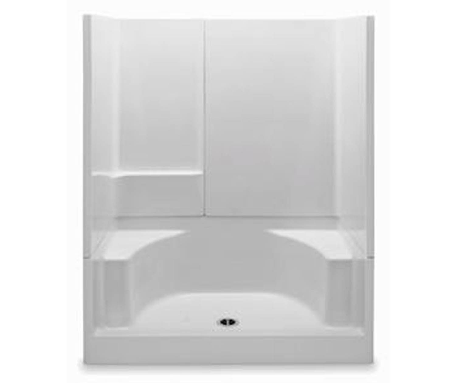 Aquatic Everyday 48 in. x 33.5 in. x 72 in. 1-Piece Shower Stall