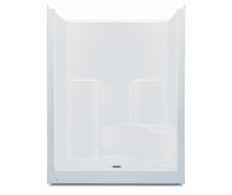 16034TRCOL 60 x 34 AcrylX Alcove Center Drain One-Piece Shower in White |  Shower, Aquatic en