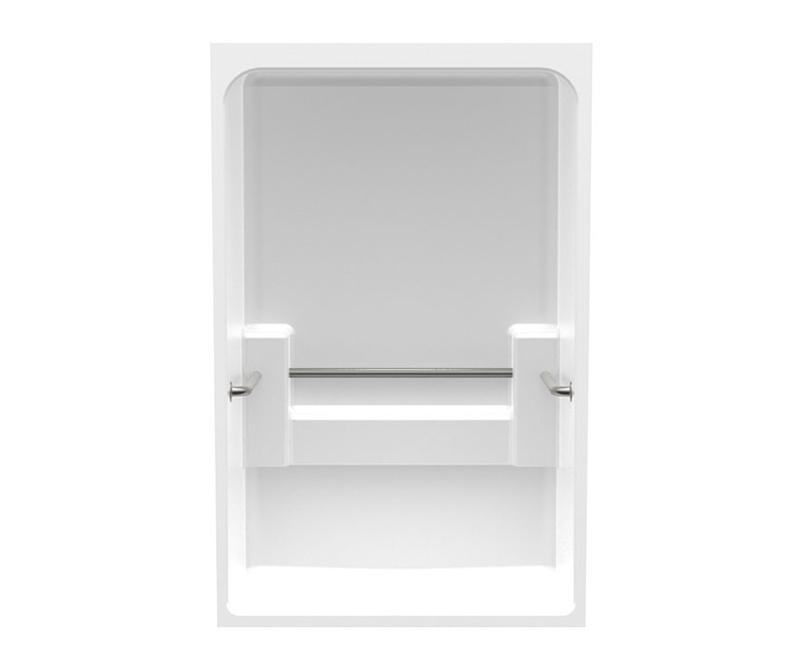 4836BFS 49 x 36 Acrylic Alcove Center Drain OnePiece Shower in White