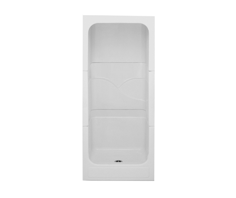 36ACTRIB 36 x 36 Acrylic Alcove Center Drain Three-Piece Shower in ...