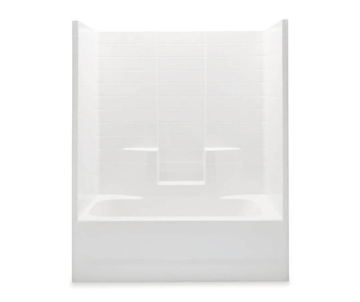 26033CCTM AFR 60 x 30 AcrylX Alcove Center Drain One-Piece Tub Shower ...