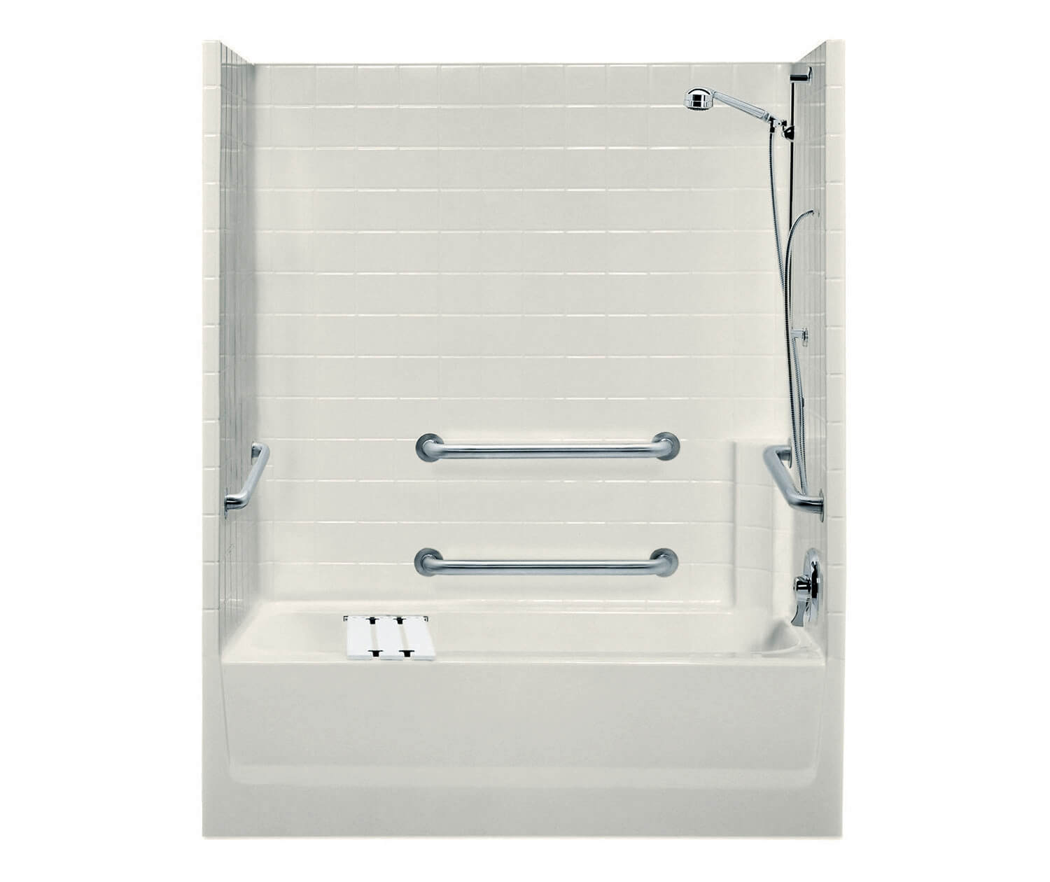 2603CTH 60 x 30 AcrylX Alcove Left Hand Drain OnePiece Tub Shower in