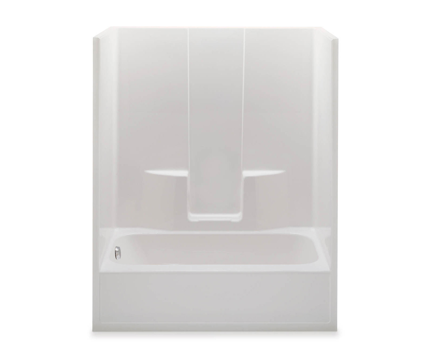 6036SG 60 x 35 AcrylX Alcove LeftHand Drain OnePiece Whirlpool Tub Shower in Linen Tub