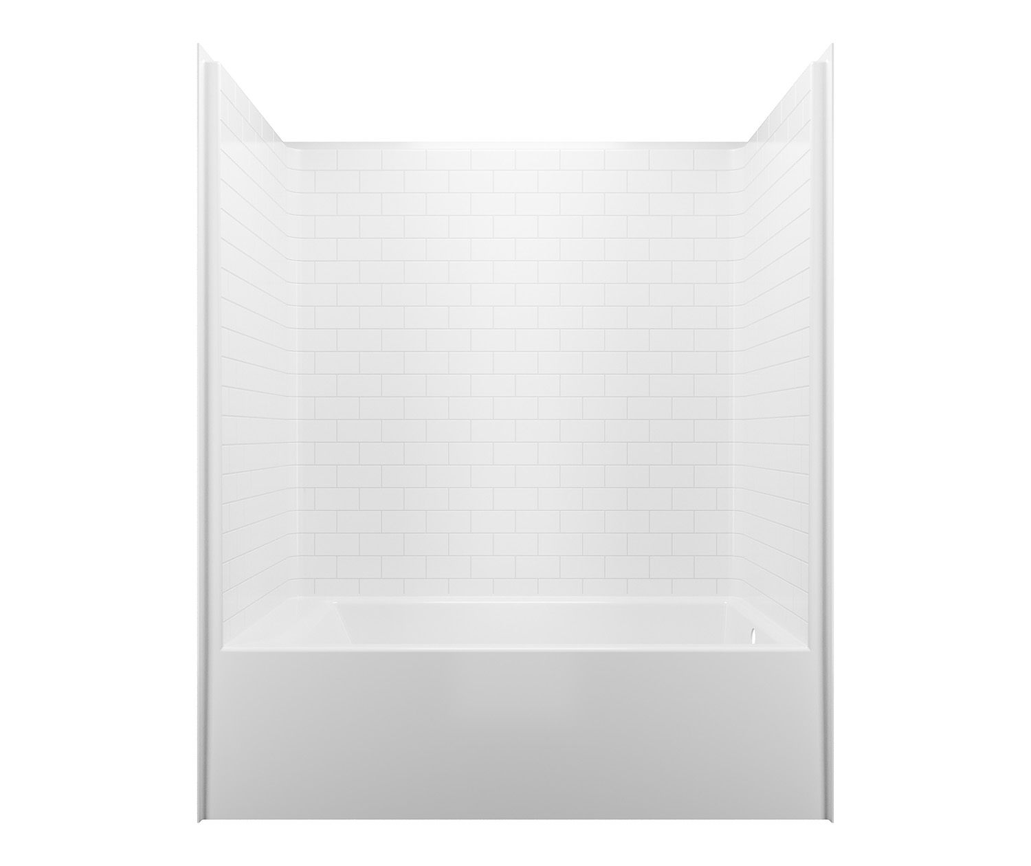 6636STTM AFR 66 x 36 AcrylX Alcove Right-Hand Drain One-Piece Tub 