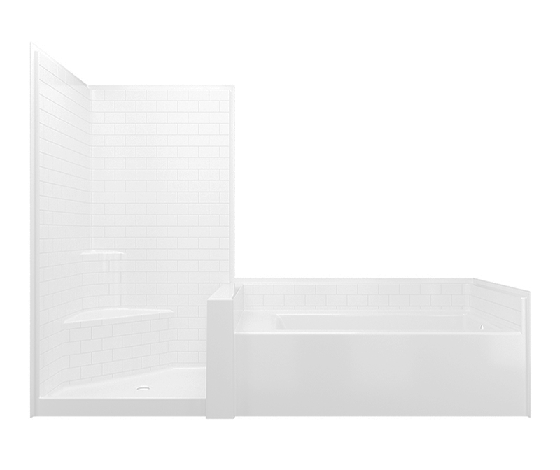 Darsey Sts X Acrylx Alcove Left Hand Drain Tub Shower Suite Hot Sex Picture